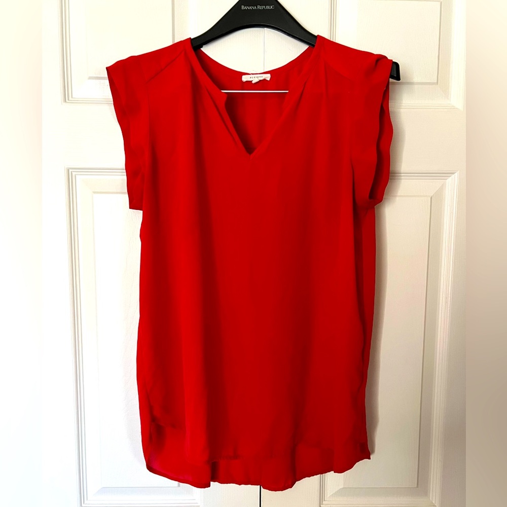 Women’s Short Sleeve Blouse Red